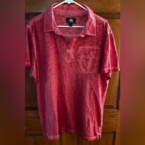 Rock & Republic Light Red Polo Size XXL